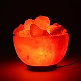 crystal himalayan natural salt rock night light tea light