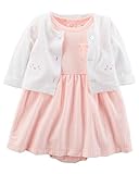 カーターズ Carter's 正規品 ,ワンピース カーディガン セット☆サーモンピンク雲☆　9M(70-75cm)