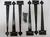 13 "ストラップヒンジTextured Colonialスタイルのセット6ヒンジTヒンジGates Shedドア画面ドア