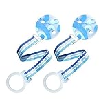 RazBaby Keep-It-Kleen Pacifier Holder, 2 Pack - Blue Assorted by Razbaby [並行輸入品]