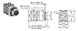 押ボタンスイッチ25パイ平形1a黄色 IDEC ABS110NY