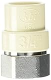King Brothers Inc. TFS-0750 Female X Socket PXL CPVC X Stainless Steel Transition Adaptor, Tan, 3/4-