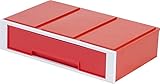 天馬 プロフィックス スタック引出しL 幅42×奥行26×高さ10cm レッド