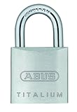 ABUS 64ti / 20 C KD Titaliumアルミニウム合金キー設定異なる南京錠3 / 4インチに1 / 8インチ直径Nano保護スチールシャックル