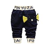 Tovadoo 子供服 ベビー服 男の子 ズボン 秋冬 象柄 厚手 暖かい 可愛い 保育園 旅行 プレゼント（耳の色はランダム）
