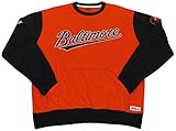 MLB Baltimore Oriolesダイヤモンドフリースクルースウェットシャツ L ブラック