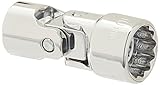 SK Hand Tool 43410 12 Point 1/4-Inch Drive Flex Socket, 10mm, Chrome by SK Hand Tool