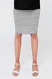RIPE maternity ミアストライプマタニティスカート サイズL グレースケール S4641
