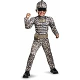 Disguise Combat Warrior Toddler Muscle Costume Small/2T [並行輸入品]
