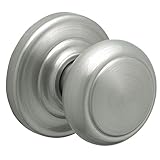 Schlage Andover Passage Knob, Andover Rose, Satin Nickel [並行輸入品]