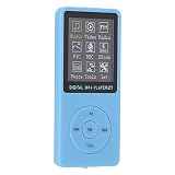 ASHA イヤホン付きポータブルMP3プレーヤー、音楽、ビデオ、録音、電子書籍と互換性のある1.8インチカラースクリーンウォークマンミニMP4(青い)