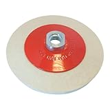 Silverline Buffing Angle Grinder Wheel Bevelled Felt Polishing Wheel Disc
