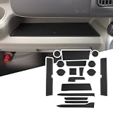 【LFOTPP】 スズキ エブリイ 6代目 エブリイワゴン 3代目 専用 インテリアラバーマット DA17V/DA17W型 コンソールマット ドアポケット 内装パーツ エブリィワゴンda17w ノンスリップマット ドレスアップパーツ アクセサリー 車種専用設計 (ブラック)