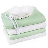 Baby Blankets for Swaddling and Receiving 100% Cotton Soft Muslin Swaddle Made in Europe - - Large 4