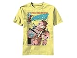 Marvel comic heroes (クラシックdaredevil-comicカバー – レトロ/ビンテージスタイル)加工、洗濯機洗い100 %コットン大人用半袖Tシャツ(カラー: Pale Ye