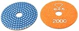 DealMuxグリット2000オーディアマントbroyage humide秒パッドDISQUE、オレンジ、2つの小品