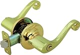 Legend 809144 Designer Scroll Style Lever Handle Entry Front Door Knob Leverset Lockset, US3 Polishe