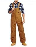Walls Mens Duck Bib Tall Large Insulated Brown Uniform Outdoor Gold Hardware [並行輸入品]