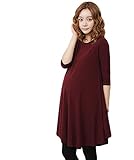 （うちこづ） 結婚式 ドレス ワンピース チュニック マタニティ 妊婦 妊娠 準備 マタニティウエア 長袖 きれいめ 赤 レッド ✩オリジナルタオルハンカチセット デザインおまかせ✩