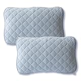 シルフィーズ 枕パッド 2枚組 43×63cm 枕カバー リバーシブル 綿100％ タオル地 フランネル オールシーズン あったか 洗える ウォッシャブル ゴム付き グレー