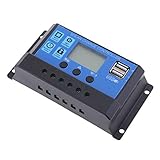 D DOLITY 30A　ソーラー　パネル　充電器　コントローラ　LED 　ランプ　ウォーターポンプ　エネルギー保存　12V/24V 　短絡保護