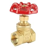 Akozon DN15真鍮ゲートバルブBSPP G1 / 2水石油ガス用ロータリースルーバルブ232PSI