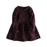 starxin新生児幼児用ガールズファッション襟長袖印刷色暖かい冬長袖ドレス 3T(2~3years) GP-666