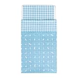 IKEA(イケア) VANDRING SKOG ライトブルー 10197459 掛/ 枕カバー ベビーベッド用、ライトブルー