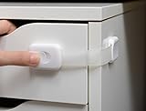 ベビー安全ロック – 調節可能なベビーキャビネットロックlatches-ツールや穴あけ必要なBESTベビーロックの引き出し、キャビネット、トイレシート、冷蔵庫、オーブン、9パック