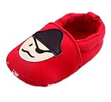 (ビグッド)Bigood ベビーファーストシューズ ベビーシューズ ベビー靴 ベビー用品 滑め防ぐ靴 部屋履き ソフトソールっ強盗レッド13cm