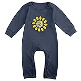 カッコいい ベビー サニー スマイル ポスター Tシャツ コットン Navy Size 18 Months