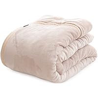 mofua あったかさをためこむ 4層 毛布 シングル ベージュ 55980105