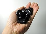玉砂利　【黒５分】　那智黒風彩光石 ２０ｋｇ袋売り