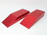アルマイト レッド 日本製 アルミ ダウン スロープ シャコタンスロープ 2個セット