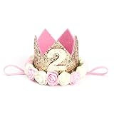 toymytoyベビープリンセスフラワークラウンヘッドバンド誕生日ヘアアクセサリーAタイプ1 ( Golden ) 6.3x6.3x5.9inch 4514JHO18Y6M3DL