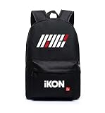 韓流グッズ SHOW TIME IKON VIP B.I Bobby ファッション 可愛 バッグ リュックサック (ブラック)