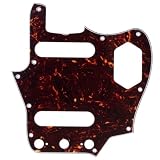 Musiclily Pro 10穴 65 60s ジャガーピックガードFender American 60s Jaguar用、鼈甲柄4P