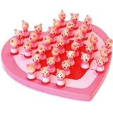 Vilac Wooden Heart Shaped Solitaire Board Game おもちゃ [並行輸入品]