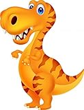 Wallmonkeys Wall Decals FOT-51704974-24 Not Applicable Wallmonkeys Wm21717 Dinosaur Cartoon Peel & S
