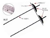 MKK モトコマ 造作用丸鋸定規ツインレール（アルミ羽） MJT-600 600mm