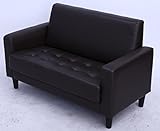 UNE BONNE(ウネボネ) ソファ 人気急上昇中お洒落なコンパクトソファ (ファブリック) D.ブラウン