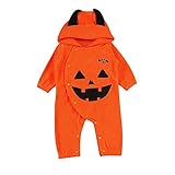 (プタス)Putars ベビー服 子供服 ロンパース パーカー 男の子 女の子 長袖 ハロウィン かぼちゃ 翼付き 可愛い 秋 冬 新生児 歩行服 出産お祝い 記念日 プレゼント 0-18ヶ月