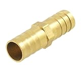 uxcell バーブコネクタ　ホース継手　ストレートバーブコネクタチューブ　ブラス制　デュアル12mm内径のホース用