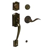 Schlage f93cam613accrh Camelot Inactive Handleset withアクセント右利きレバー、オイル研磨ブロンズ