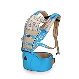 beautiful JR抱っこひも新生児 抱っこ紐 多機能ベビーキャリア 赤ちゃん用品 通気性春夏秋冬適用3ヶ月から36まで抱き背負子 ブルー