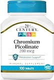 21st Century Health Care, Chromium Picolinate, 200 mcg, 100 Tablets