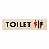 シロクマ チークサイン TOILET NP-10-2 180m/m×45m/m×2.5t 木目