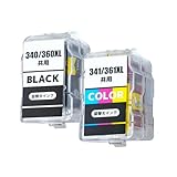 BC-360 BC-361 / BC-340 BC-341 キヤノン用 詰め替えインク 大容量 共用 BC-340/360XL(ブラック)×1+BC-341/361XL(3色カラー)×1 合計2本 説明書付き 個別包装 １年サポート【INK-LINK】