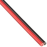 オーナンバ 300V ビニル平形コード(異色) VFF 0.75SQ リール巻 100m 赤黒