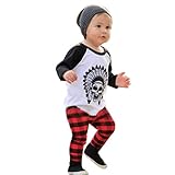 xilalu 1set幼児幼児Boys IndianプリントTシャツトップス+パンツ服